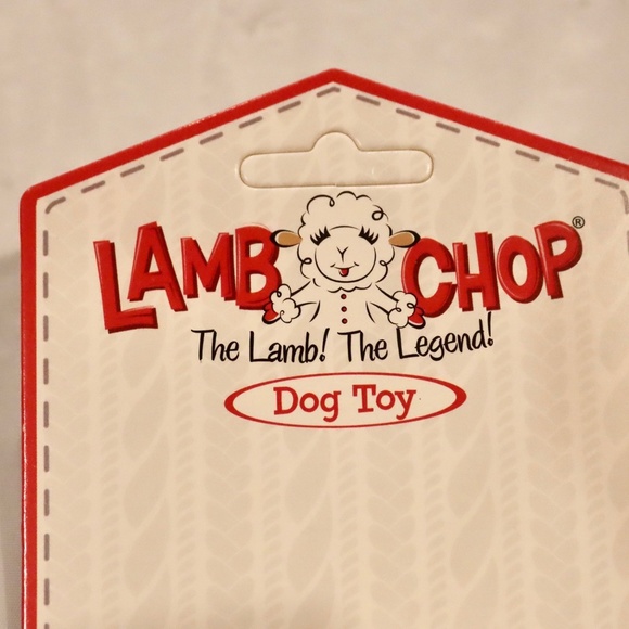 Lamb Chop Squeaky Plush Dog Toy.  Extra Small Breeds - Picture 2 of 4